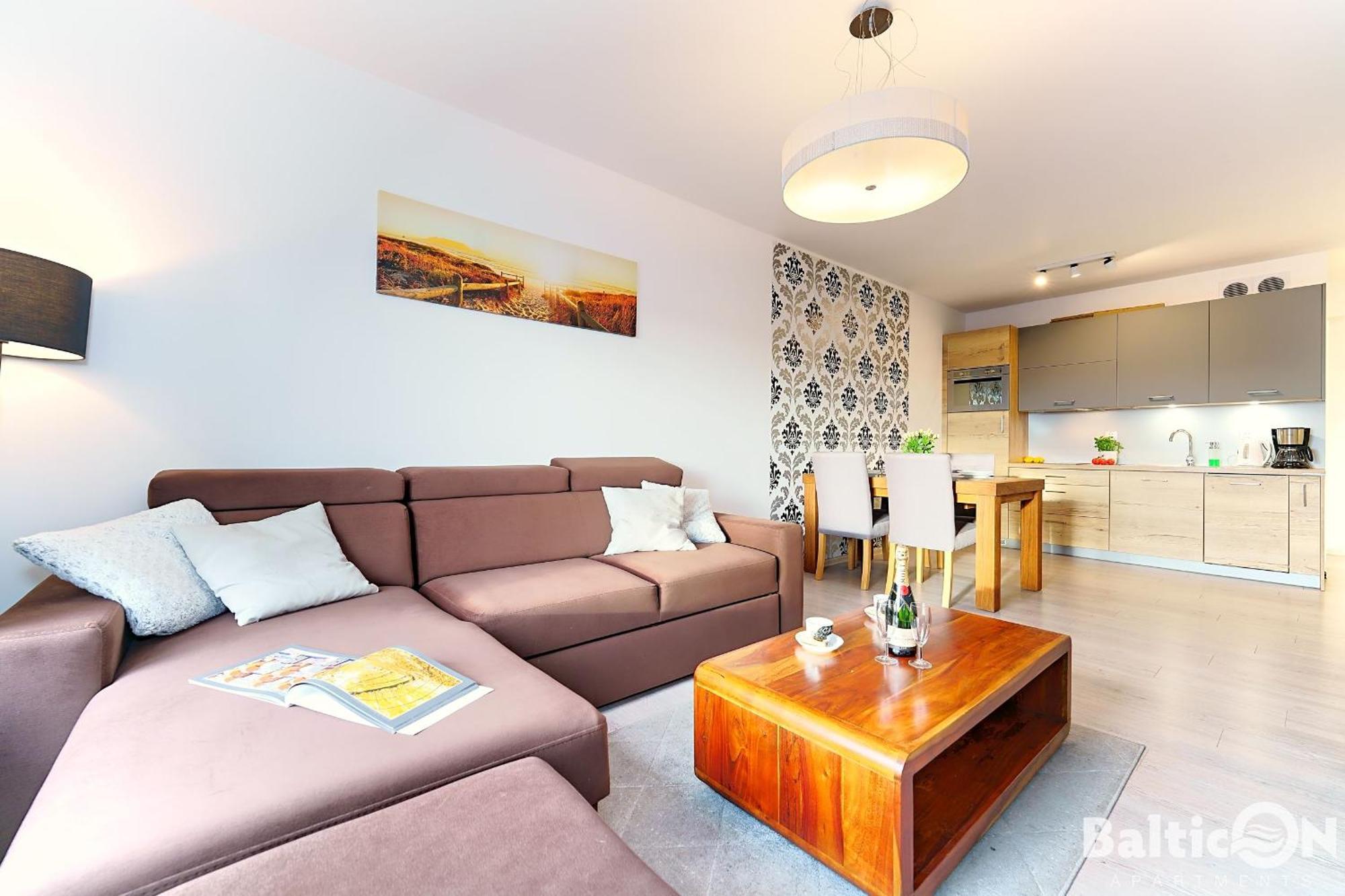 קולובז'ג Apartamenty Balticon Polanki Park - Basen, Sauna, Silownia, Sala Zabaw Dla Dzieci Inclusive חדר תמונה